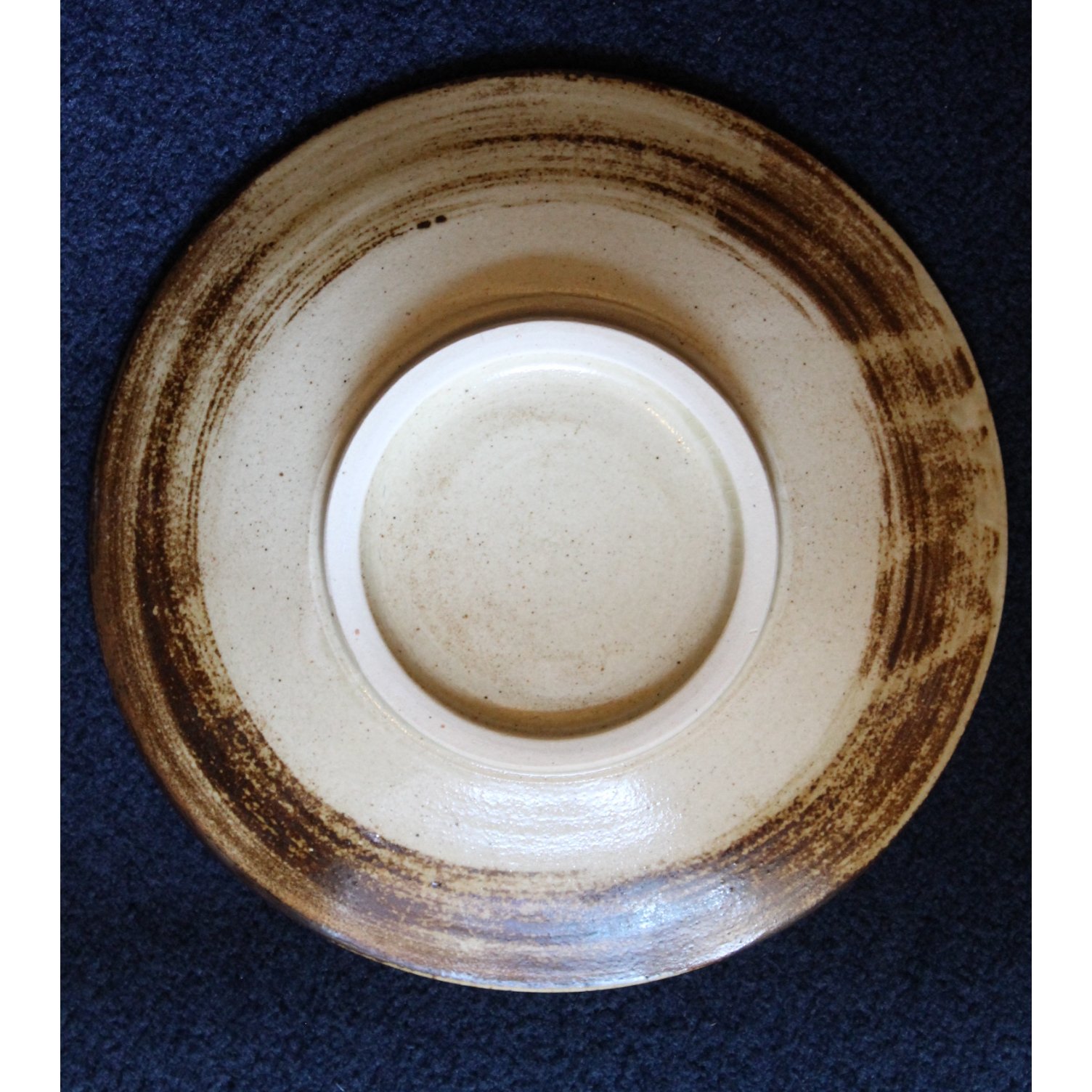大嶺實清　7寸（21cm）リム皿　やちむん 沖縄 大嶺實清さん 泥釉 お皿 大嶺工房 やちむん #4 | BRILLANTE IL S