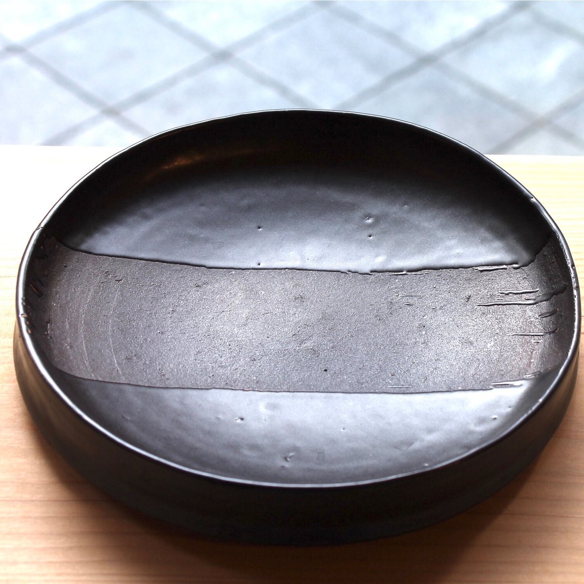 Y*o様 大嶺實清 大嶺工房 黒釉 灰釉 足付 盛鉢 平鉢 盛皿 やちむん