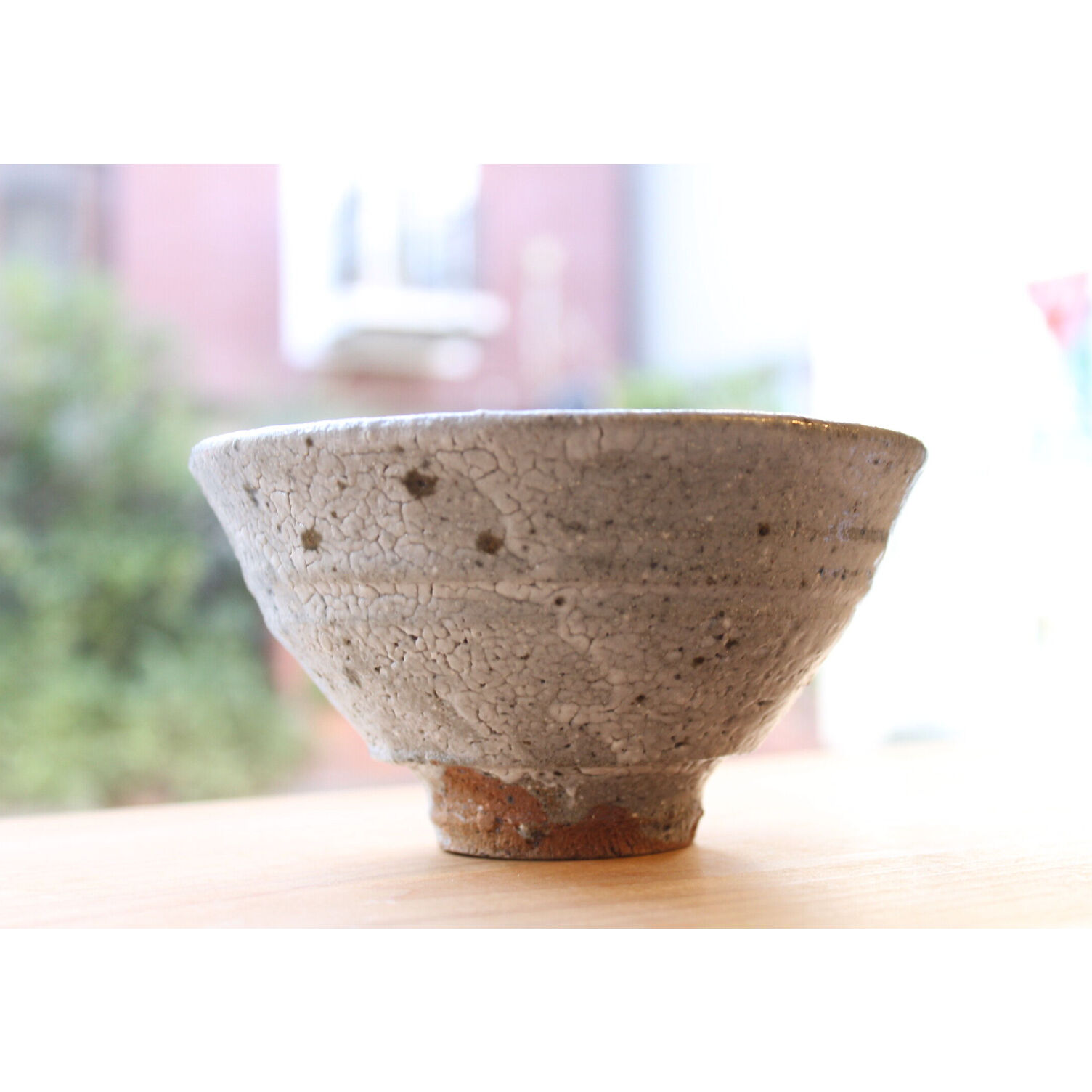 1点物　やちむん　沖縄 大嶺工房　大嶺實清 作　灰釉抹茶茶碗 original