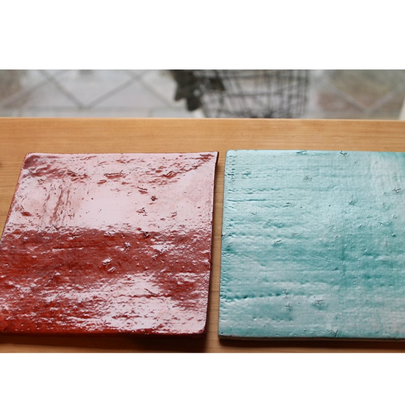 沖縄 大嶺工房 大嶺實清 四角皿 《朱》 | BRILLANTE IL SUZUKI SALONE