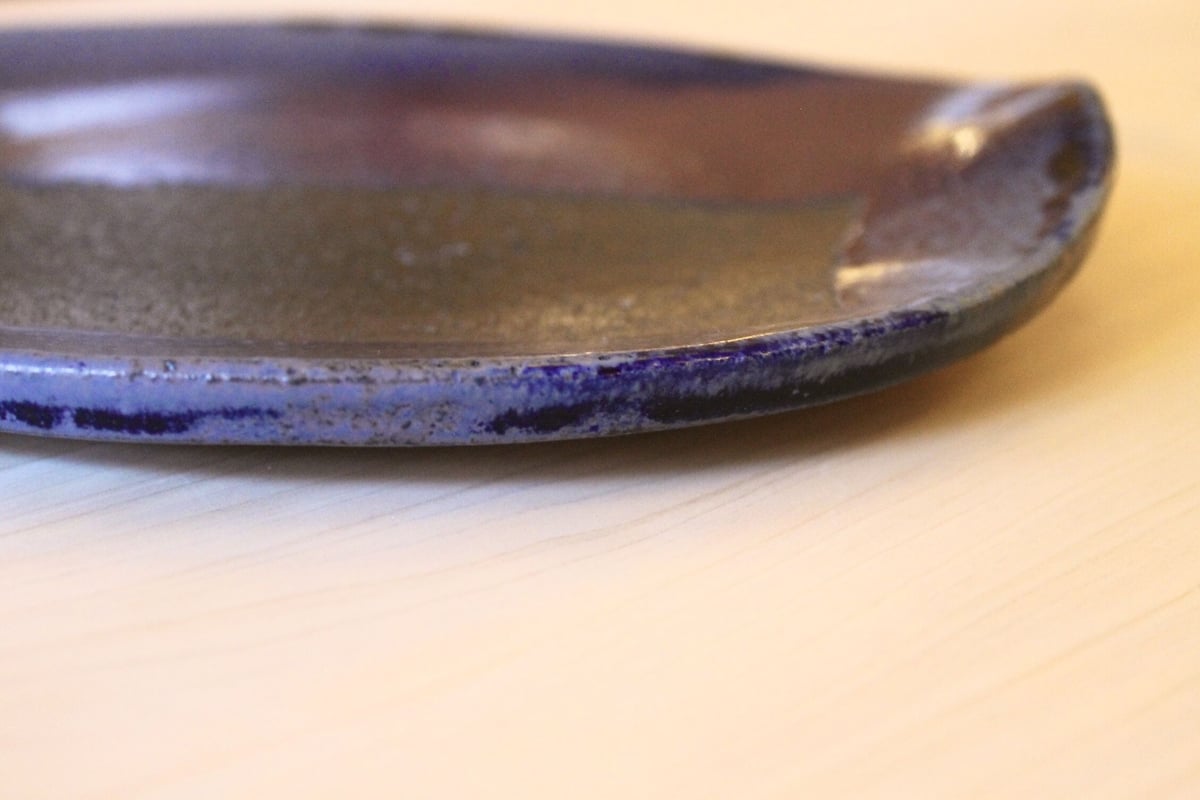 大嶺工房 大嶺實清 厚手皿 コバルト やちむん 沖縄 | BRILLANTE IL