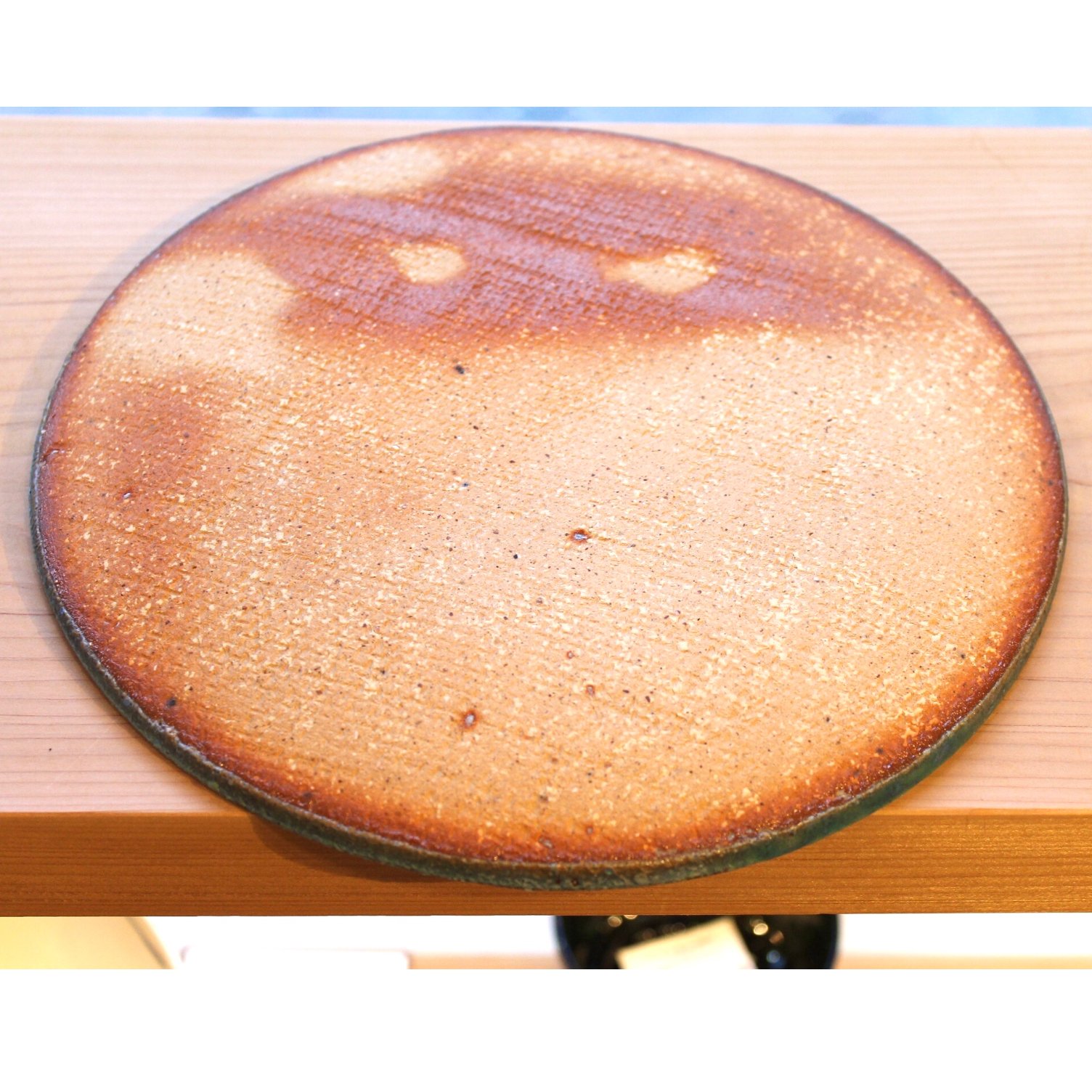 大嶺工房　ベルシャンブルー　ターコイズ 平皿 24cm 大嶺工房 大嶺實清 ペルシャブルー丸皿 沖縄 やちむん | BRILLANTE IL