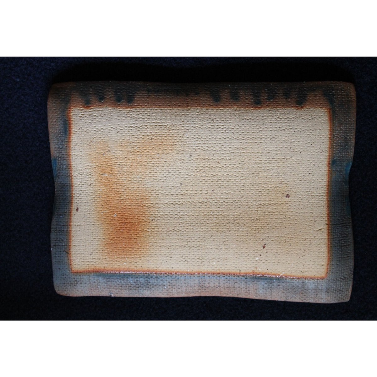 沖縄 大嶺實清さん 青釉 長方形 角皿 大嶺工房 やちむん≪送料無料