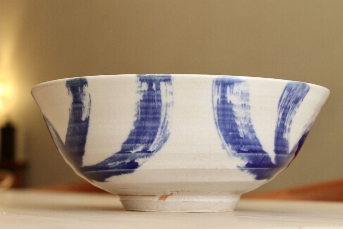 沖縄 大嶺實清さん 染付け鉢 大嶺工房 やちむん | BRILLANTE IL SUZUKI