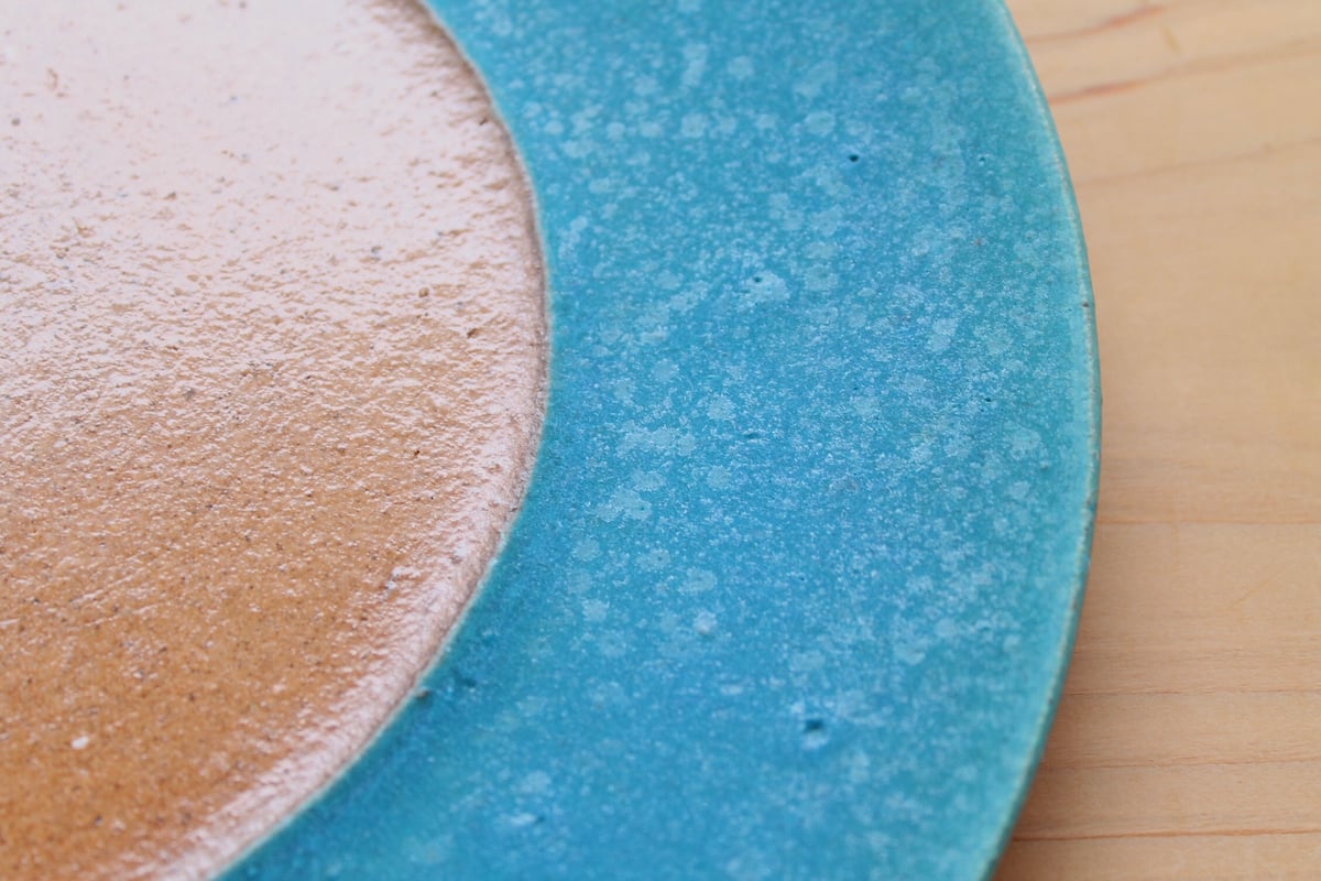 大嶺工房 大嶺實清 ペルシャブルー丸皿 沖縄 やちむん | BRILLANTE IL