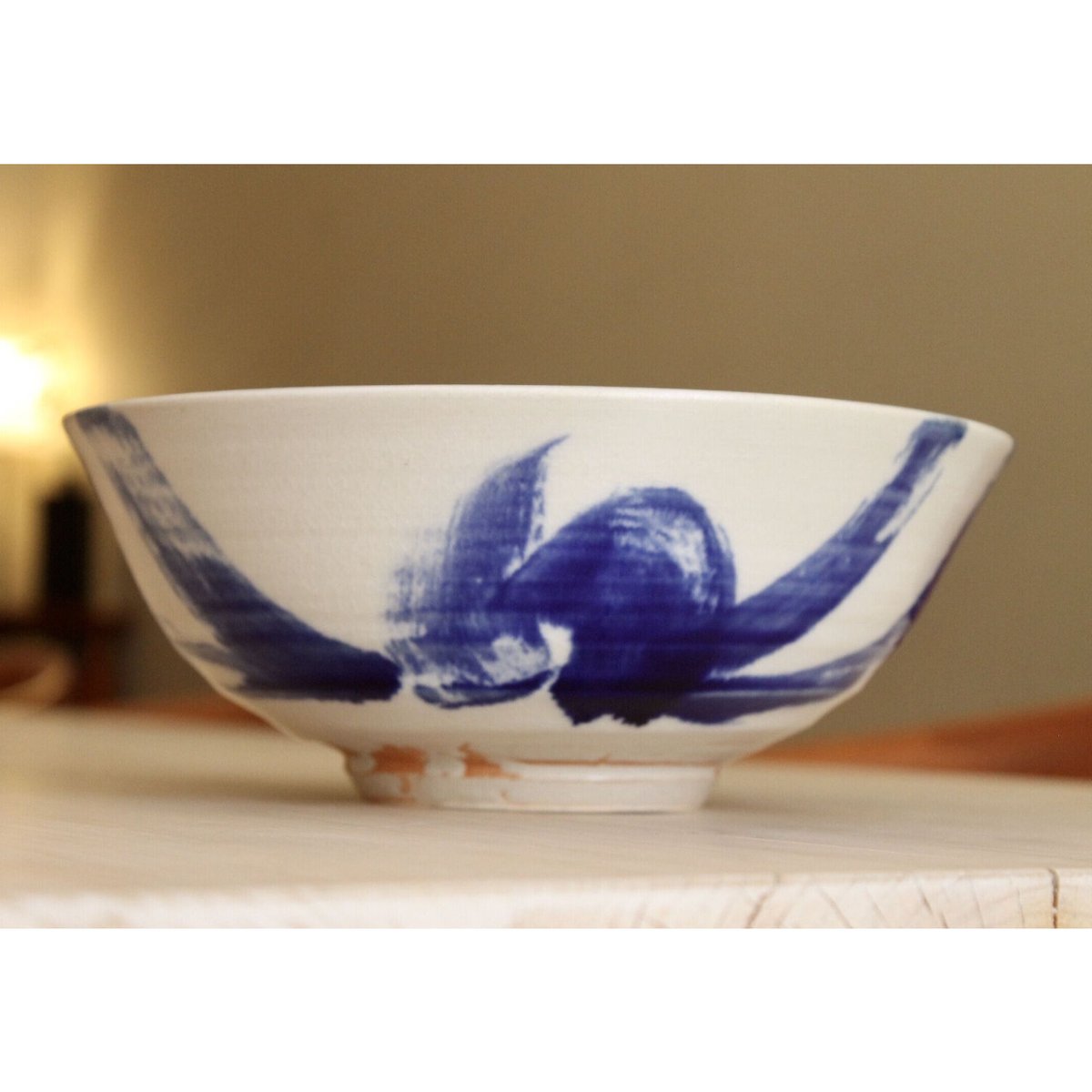 沖縄 やちむん 大嶺實清作 大鉢 沖縄 大嶺實清さん 染付け鉢 大嶺