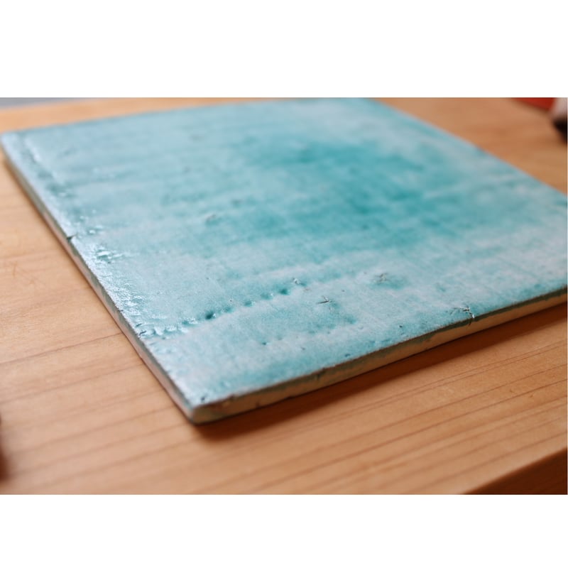 大嶺實清氏作　緑釉片口 沖縄 大嶺工房 大嶺實清 四角皿 《緑釉》 | BRILLANTE IL SUZUKI SALONE