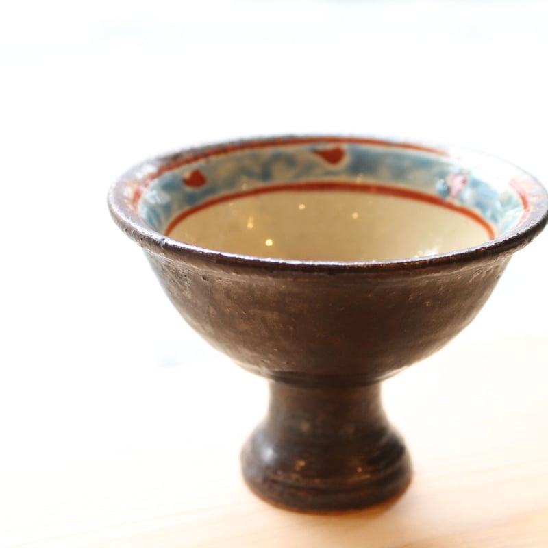 沖縄 やちむん 山田真萬氏 赤絵 コンポート | BRILLANTE IL SUZUKI SA