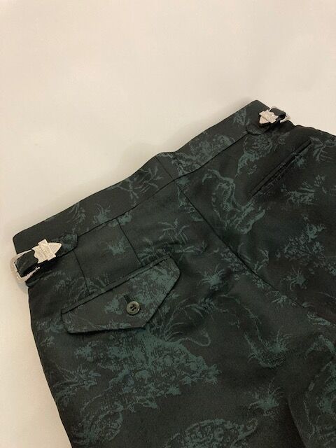 TOGA virilis/POLYESTER JACQUARD PANTS | glitter