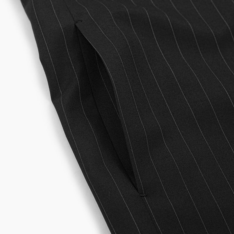 LADMUSICIAN / T/W POPLIN PINSTRIPE UNCONSTRUCTE