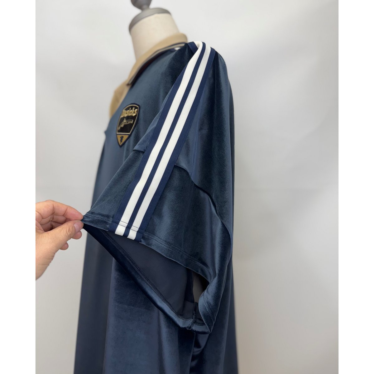 BASICKS / Velvet Football Half Sleeve Shirt | g