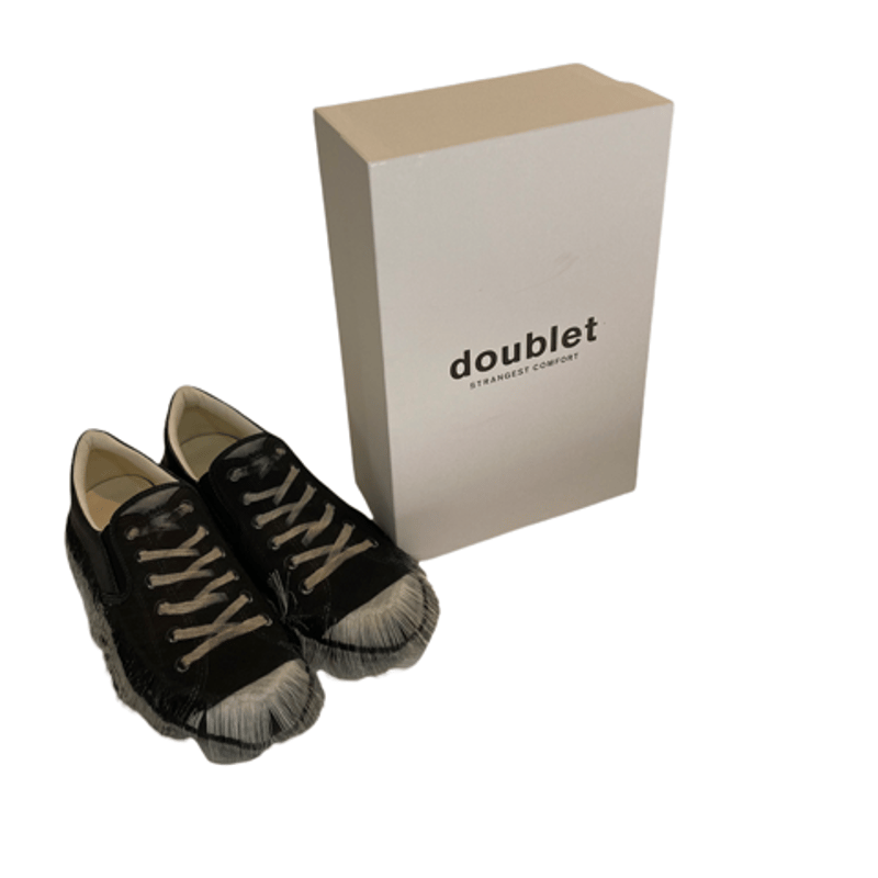 doublet ダブレット フォトプリント スニーカー スリッポン フリンジ