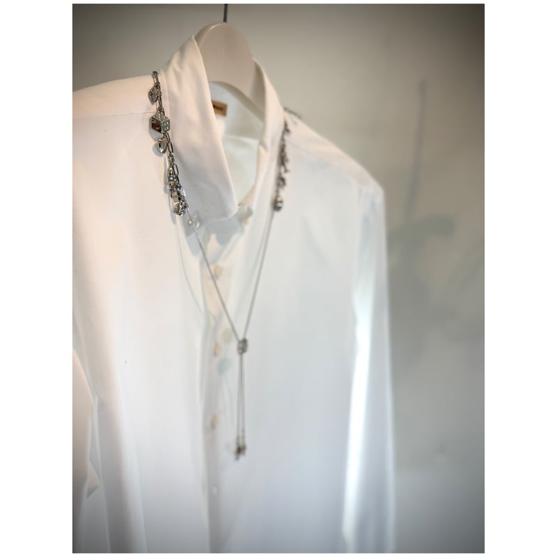 TOGA TOO / Metal motif loop tie | glitter ON