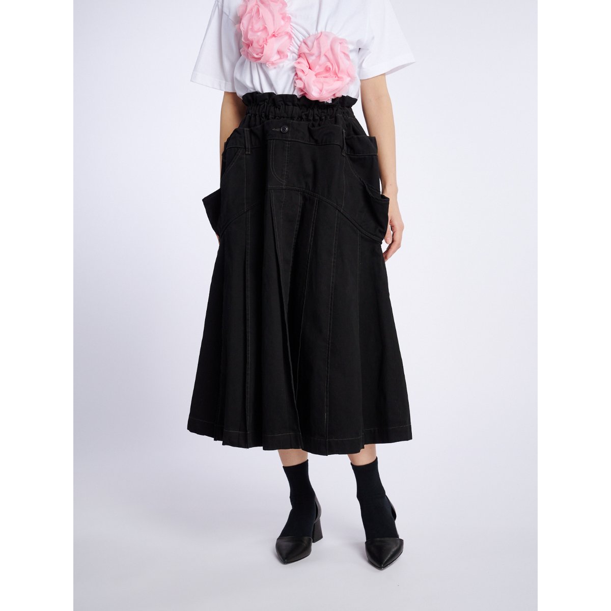 HOUGA（ホウガ）の「【HOUGA/ホウガ】《STUDIOUS別注》Ex.kiki jumper skirt/キキジャンパースカート（ワンピース）」  - WEAR