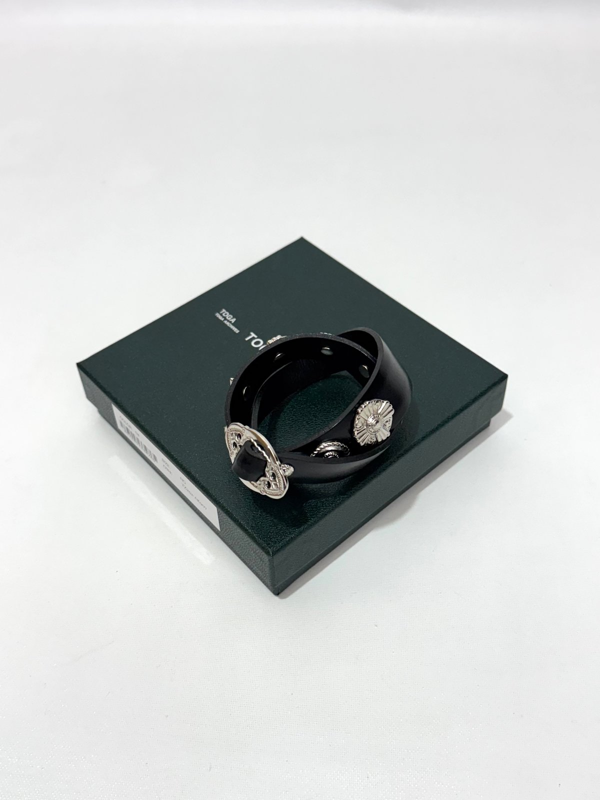 TOGA TOO /Double Leather Bangle | glitter ONL