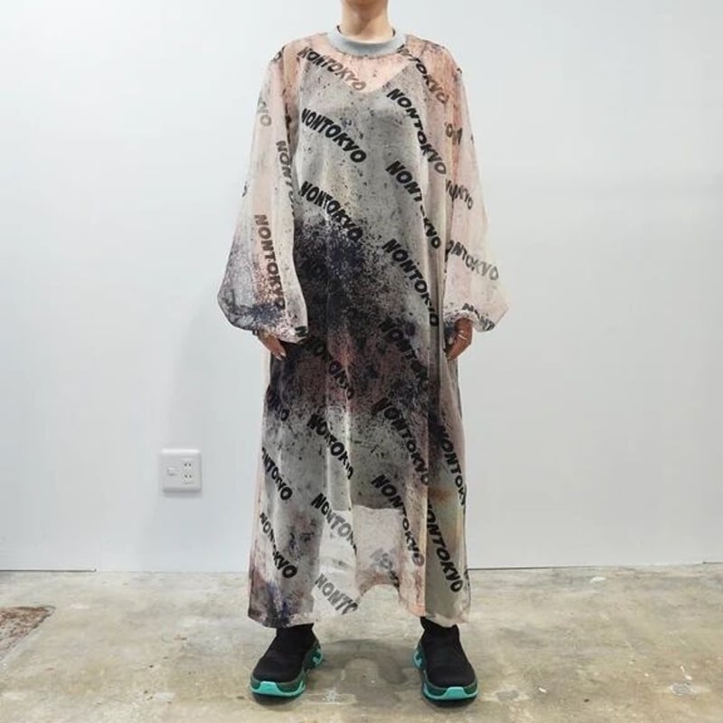 NONTOKYO / PRINT SHEER ONE-PIECE (LOGO) | glitt...