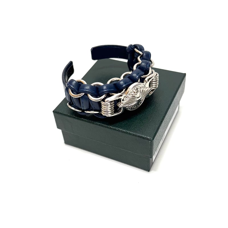 TOGA TOO / Leather Braid Bangle | glitter ONL