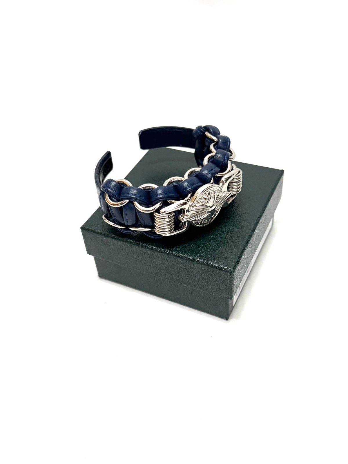 TOGA TOO / Leather Braid Bangle | glitter ONL