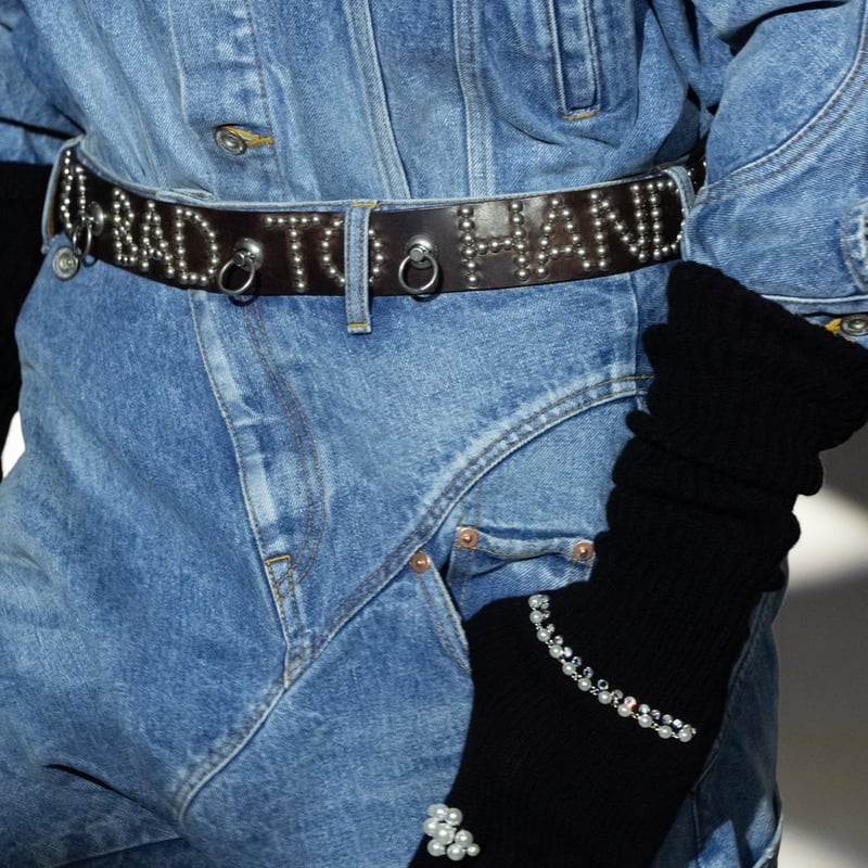 パンツ doublet DISTORTED CUTTING DENIM PANTS DISTORTED CUTTING DENIM PANTS-ディストーティドカッティング