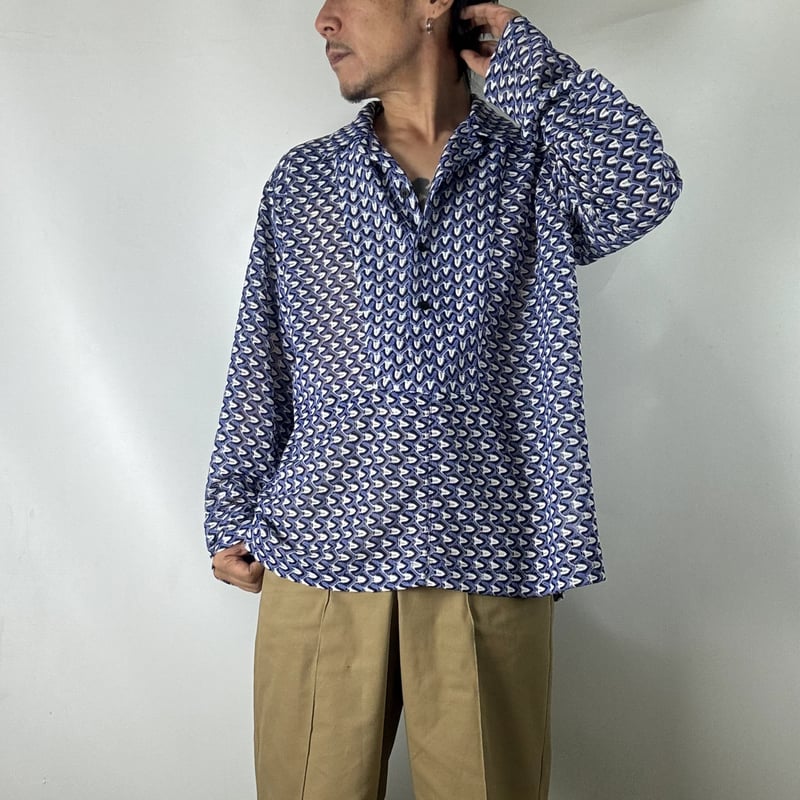 TOGA virilis / Geometric jersey L/S shirt | gli