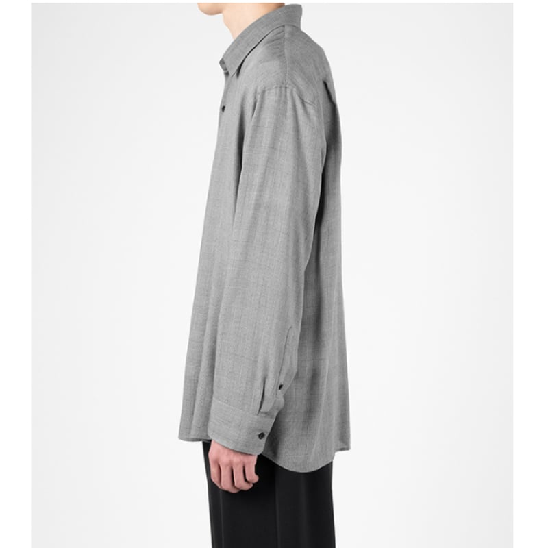 LADMUSICIAN / MODAL GLEN CHECK BIG SHIRT | glit