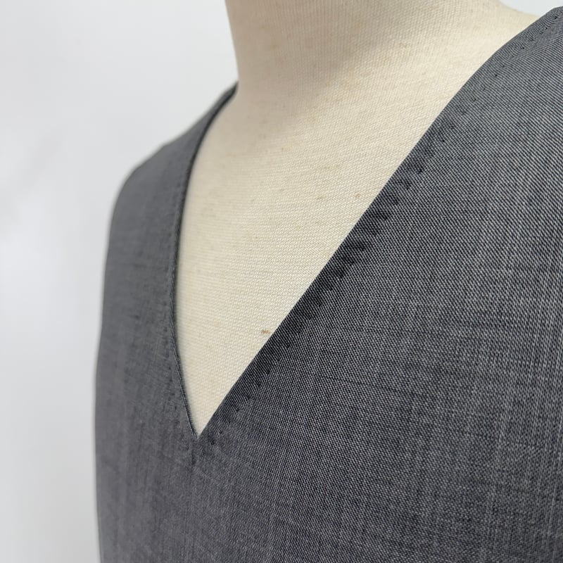 TOGA virilis/ Polyester wool vest | glitter ON