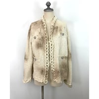 DOUBLET / CHAINED SLASH KNIT CARDIGAN