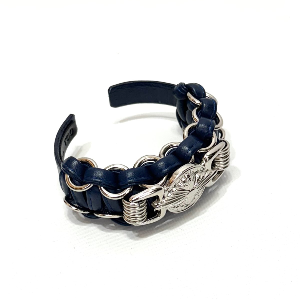 TOGA TOO / Leather Braid Bangle | glitter ONL