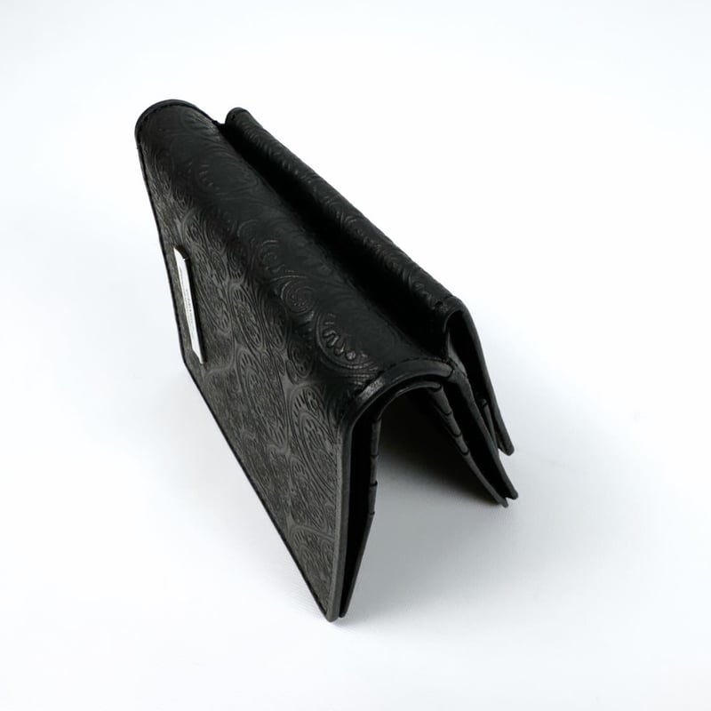 美品 GARNI Vine Pattern レザー ウォレット 型押し 長財布 GARNI - Vine Pattern Zip Long Wallet / ブラウン | Tempt