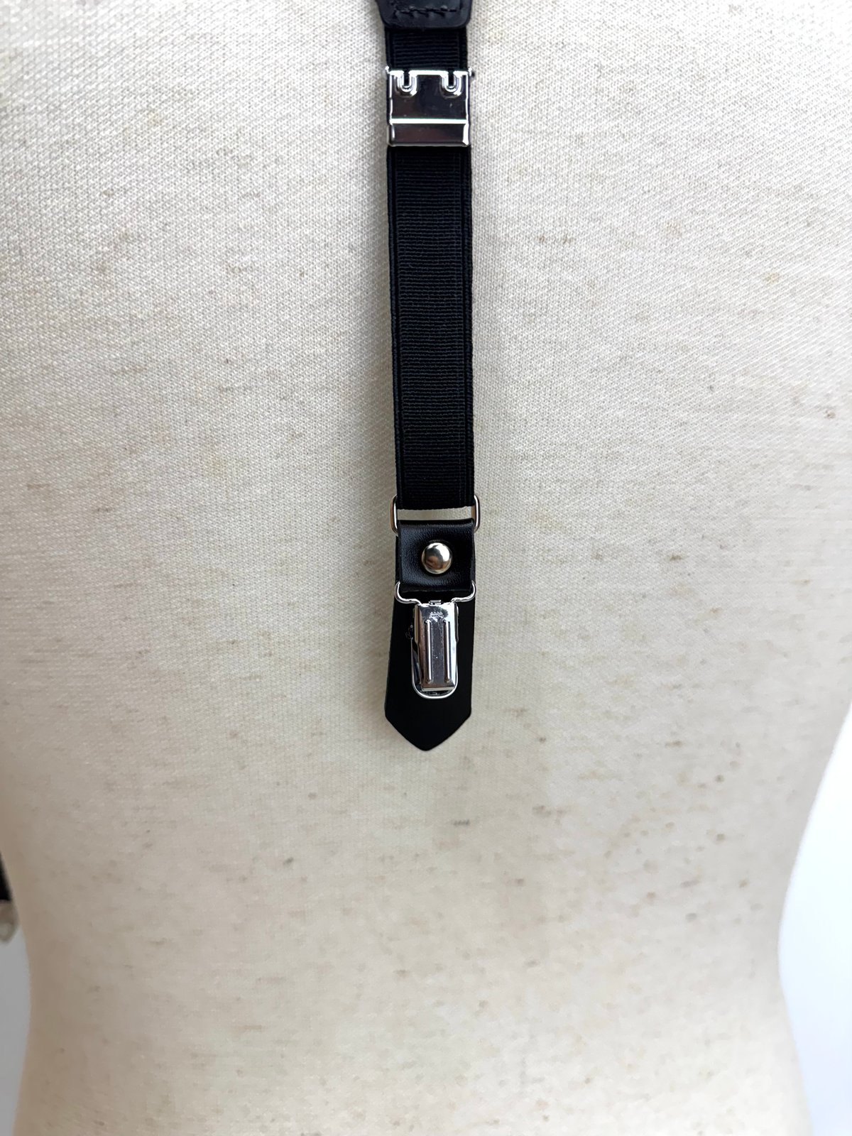 TOGA TOO / Metal leather suspenders | glitter