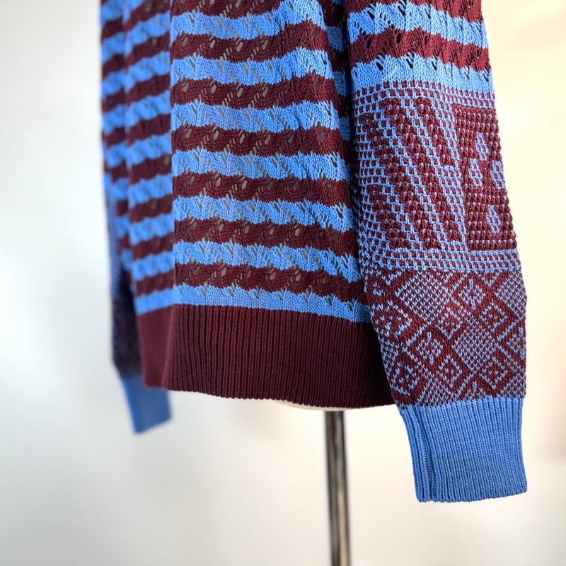 TOGA VIRILIS カーディガン 大幅値下げ TOGA VIRILIS】WOOL JACQUARD KNIT CARDIGAN