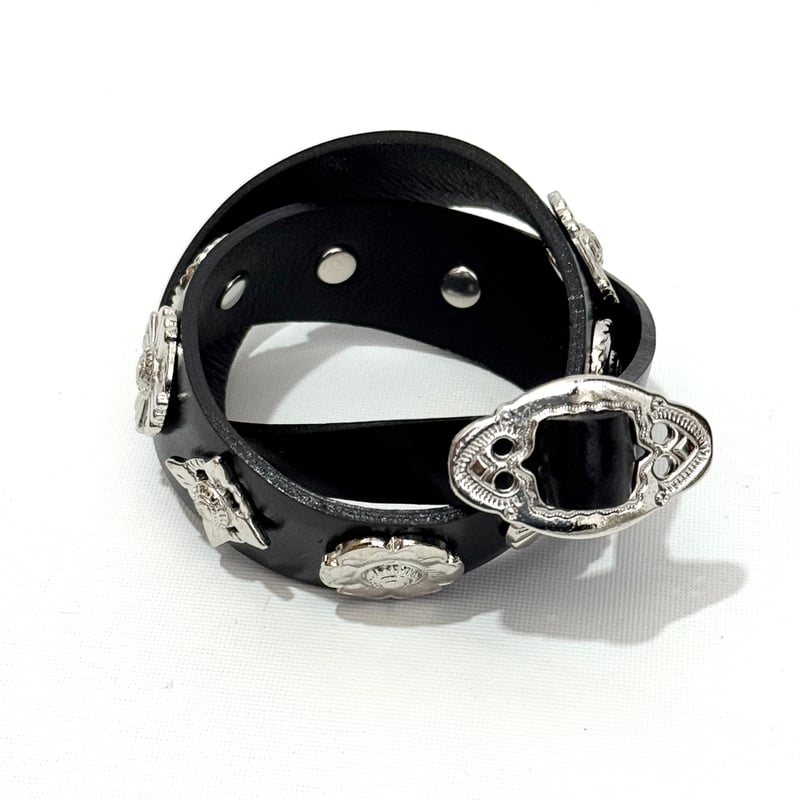 TOGA TOO /Double Leather Bangle | glitter ONL