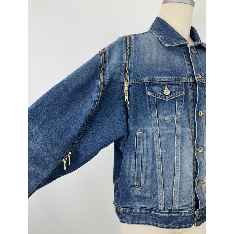 ジャケット・アウター doublet. Denim Jacket FILLETED ZIP DENIM JACKET 6S