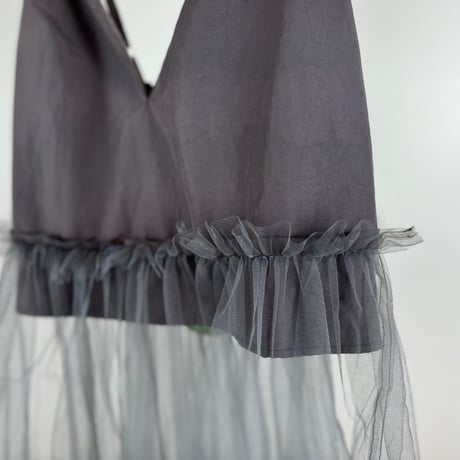 NONTOKYO　/  GATHER TULLE CAMISOLE ONE-PIECE