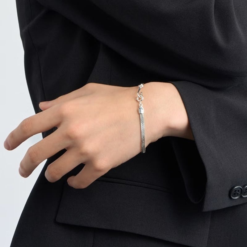 GARNI / Herringbone Chain Bracelet | glitter