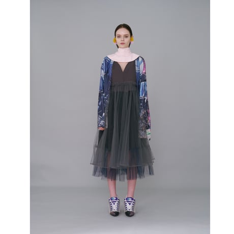 NONTOKYO　/  GATHER TULLE CAMISOLE ONE-PIECE
