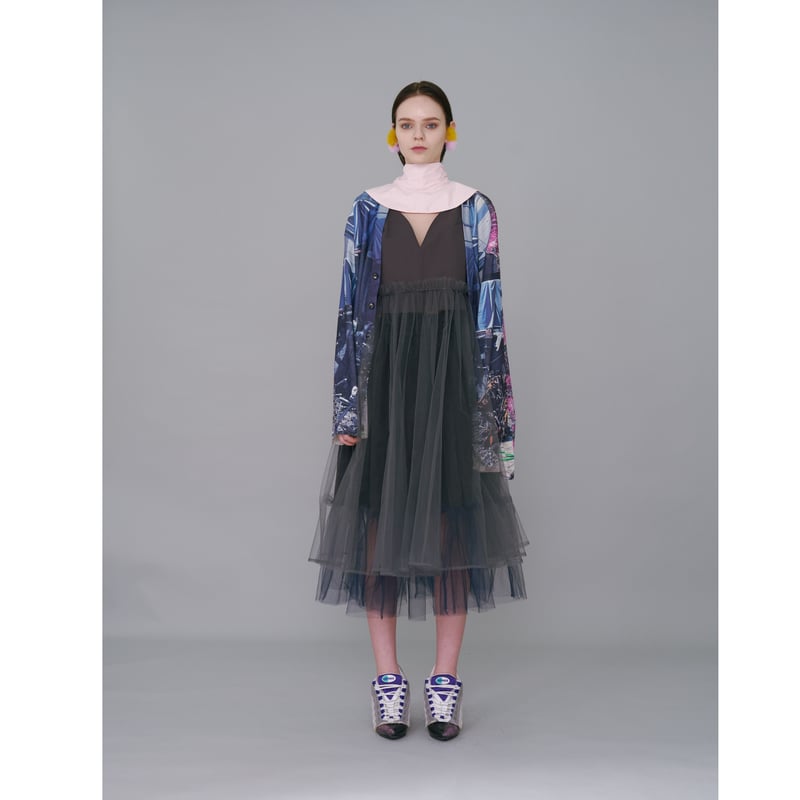 NONTOKYO / GATHER TULLE CAMISOLE ONE-PIECE | g