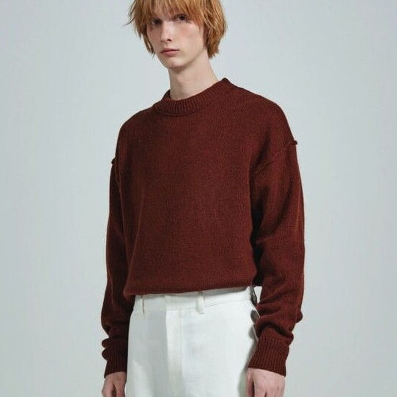 SOFTHYPHEN / LOW GAUGE CREW NECK KNIT | glitter SOFTHYPHEN / LOW GAUGE CREW NECK KNIT | glitter