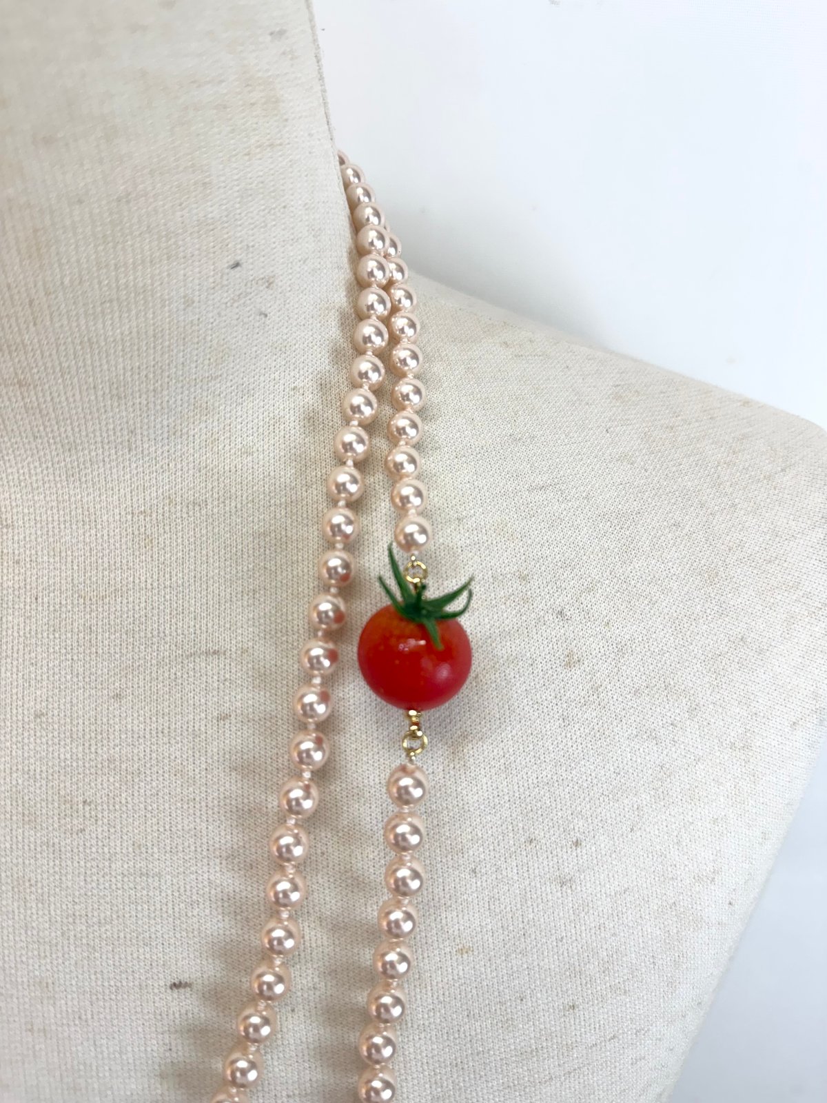DOUBLET / FOOD SAMPLE PEARL NECKLACE | glitter 
