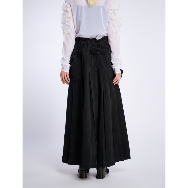 スカート HOUGA curvy skirt black HOUGA / look-forward skirt | glitter ONLINE S