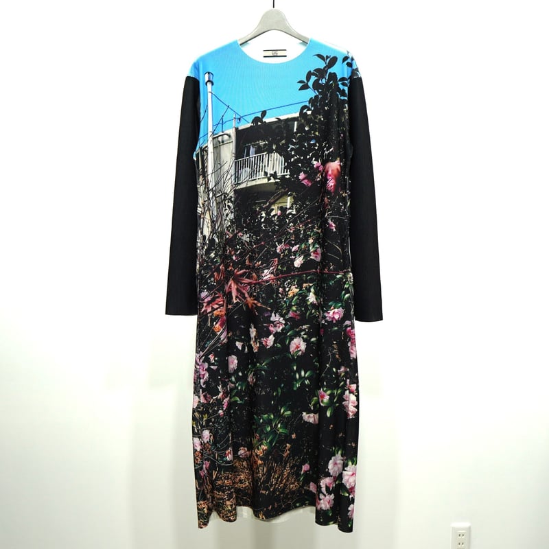 NONTOKYO / PRINT RIB LONG SLEEVE ONE-PIECE | gl...