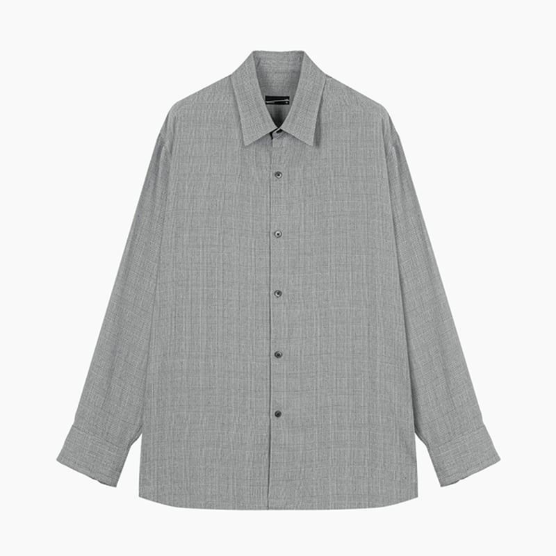 LADMUSICIAN / MODAL GLEN CHECK BIG SHIRT | glit