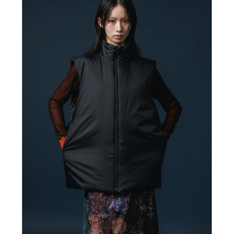 NONTOKYO / REVERSIBLE PADDING VEST | glitter O