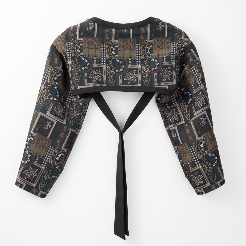新品未使用】MURRAL LANDSCAPE JACQUARD BOLERO murral /Landscape jacquard bolero (Black) | gli