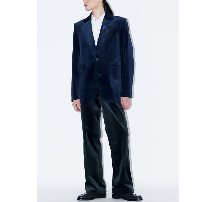 TOGA virilis /VELVET JACKET-Navy | glitter ON...