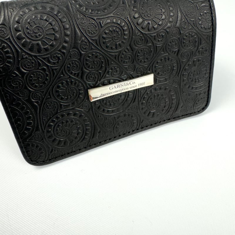 値下げ不可garni Vine Pattern Zip Long Wallet