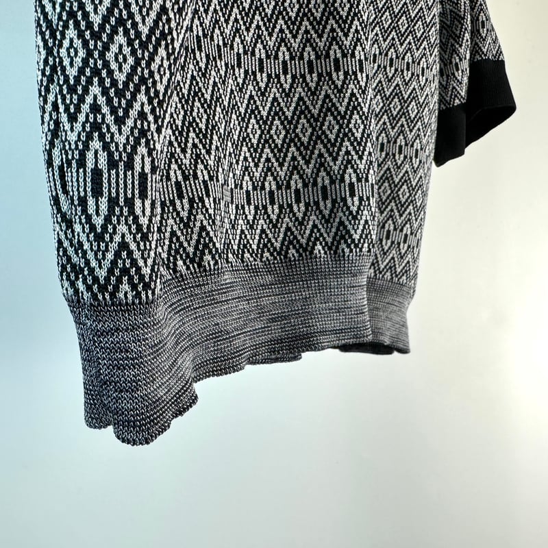 TOGA TOO / LOGO KNIT POLO SHIRT | glitter ONL