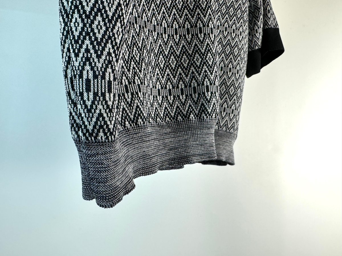 TOGA TOO / LOGO KNIT POLO SHIRT | glitter ONL