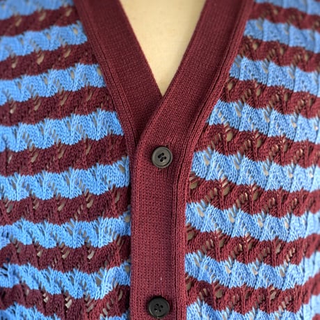 TOGA virilis  / JACQUARD KNIT CARDIGAN
