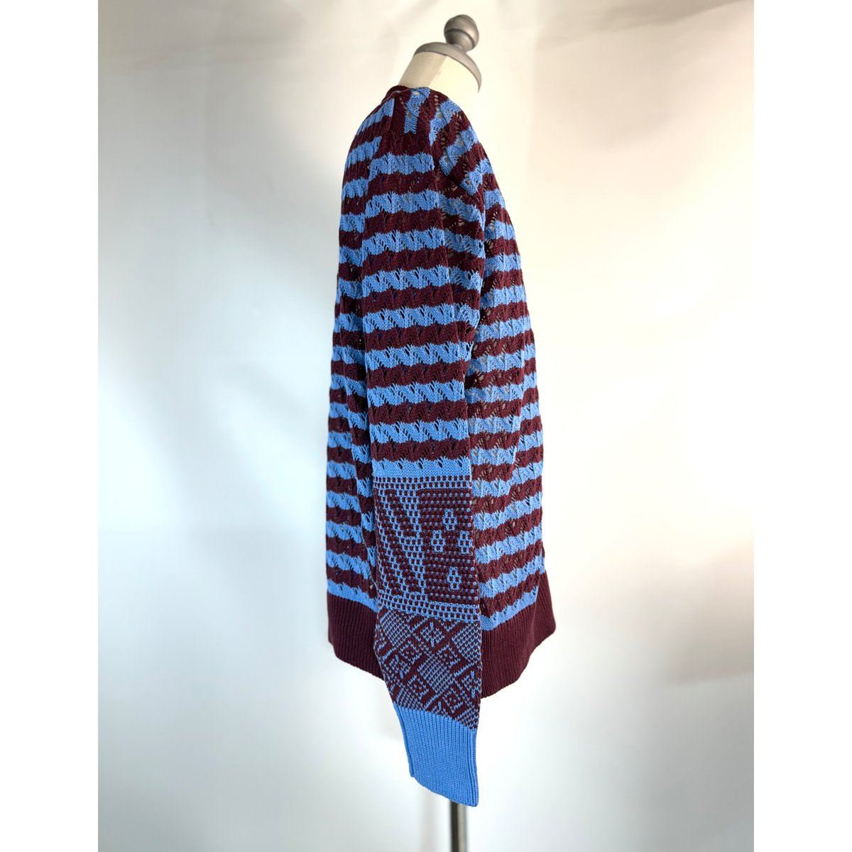 TOGA virilis / JACQUARD KNIT CARDIGAN | glitte